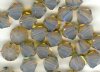 25 Light Grey Opal 6mm Bicone Swarovski